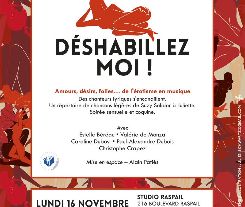 16 novembre 2015 – Déshabillez moi !