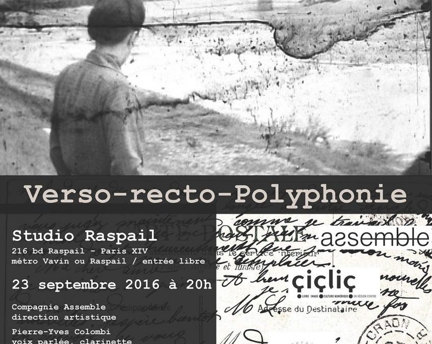 23 septembre 2016 Verso-Recto-Polyphonie