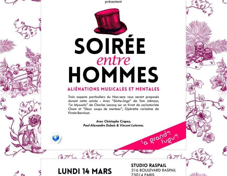 14 mars 2016 Soirée entre Hommes
